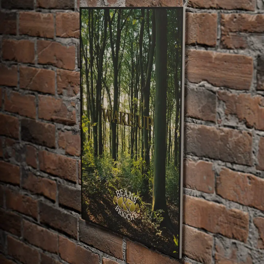 foamex sign on a wall