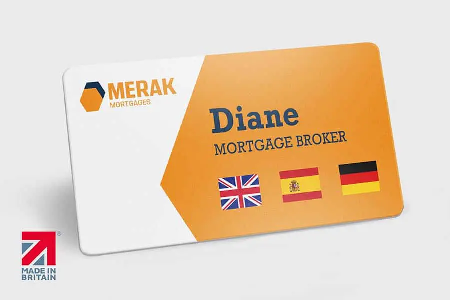 flags staff name badge