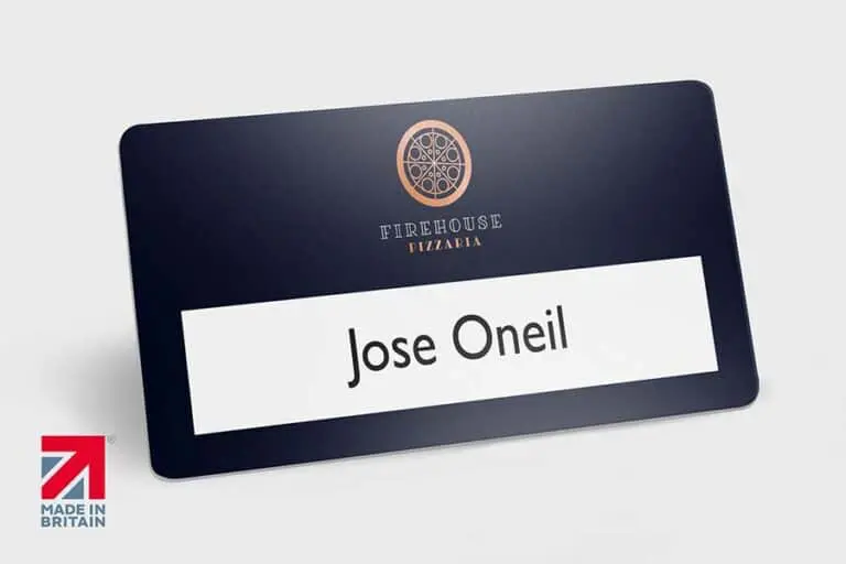 reusable name badge