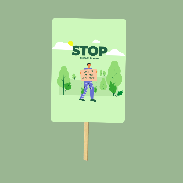 climate change protest placards