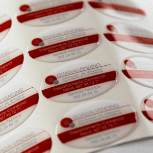 high tack domed sticker