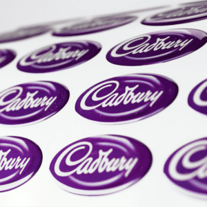 oval domed stickers