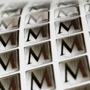 square domed stickers
