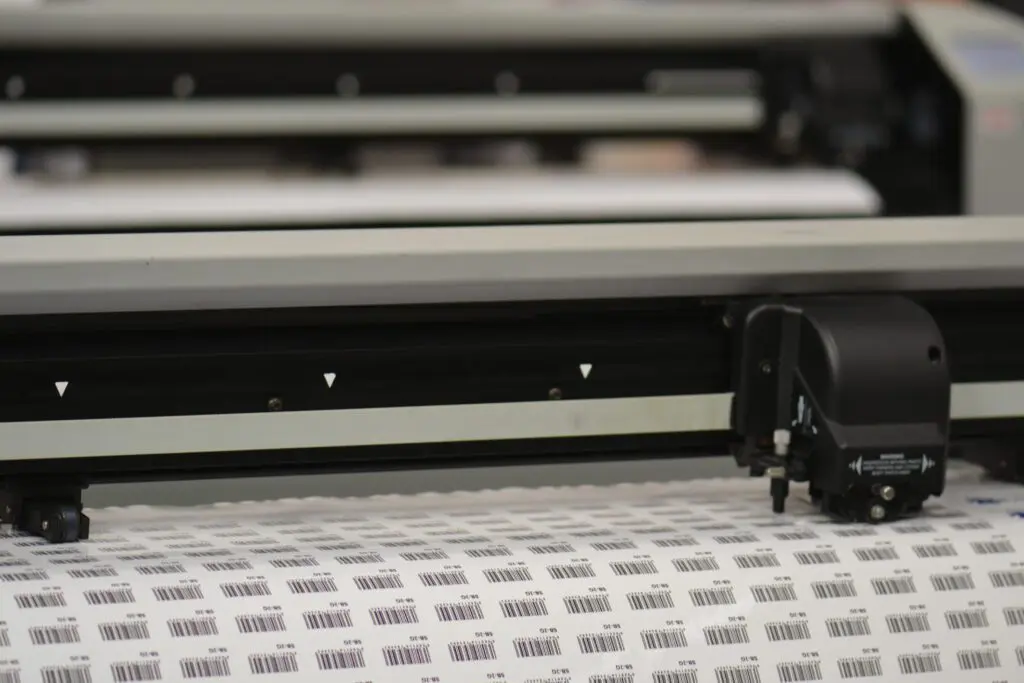 asset labels being printed on a injket printer asset labels being printed on a injket printer