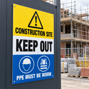 a1-dibond-sign-displaying-keep-out-messaging